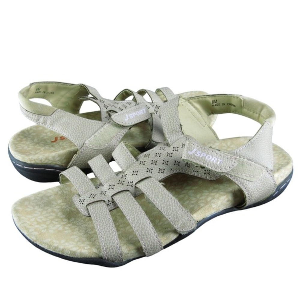 Jsport Women's ‎ Gladiator Beige Synthetic Size 6M Gently Used 2025